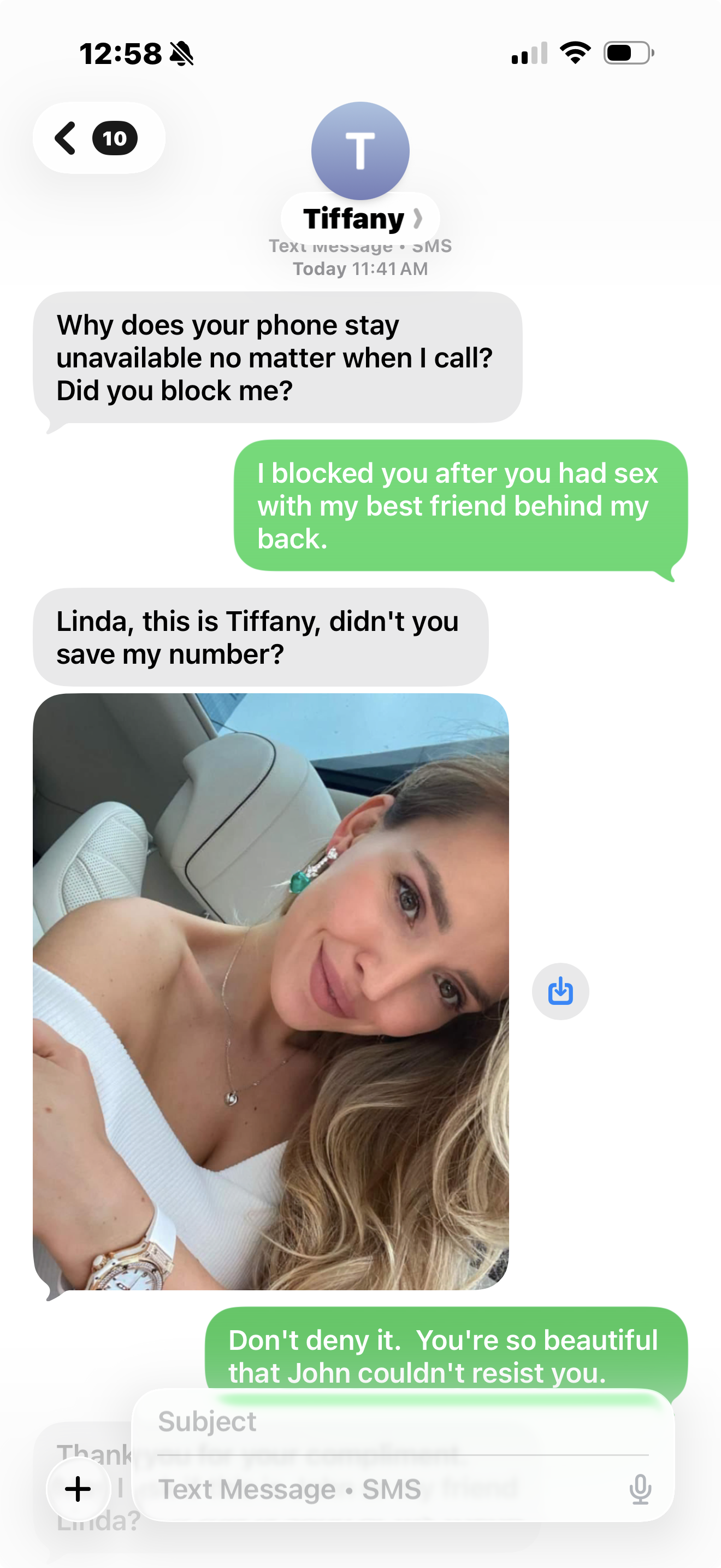 Text message thread part 1